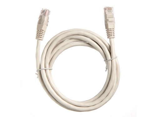 Патч-корд Technolink UTP4 rj45-rj45, cat.6, 2.0м, BC, LSZH, серый, литой коннектор