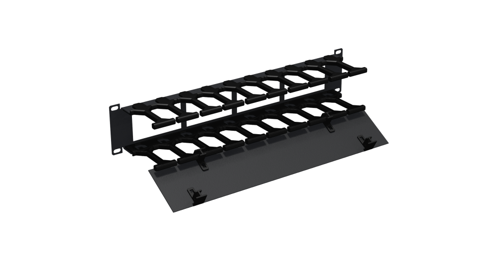 Кабельный органайзер NIKOMAX NMC-OP100CF-2U-BK, 19, 2U_1