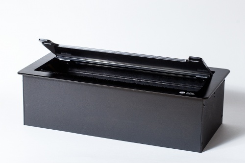 Люк настольный на 4 поста (45х45), металл, черный, IP20 (300011)