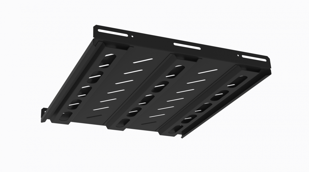 Полка стационарная DANNMAN SHM-300-RAL9005 до 50кг, 485х300мм, черная_1