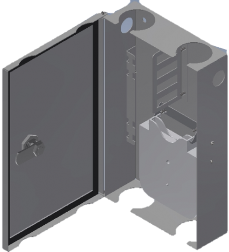 Кросс оптический настенный (ШКОН), укомплектованный на 8SCAPC (8SC8SC(9125)8)