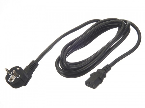 Кабель питания (евровилка - штекер IEC С13) 31,5мм2, 3м, черный, NETKO Optima