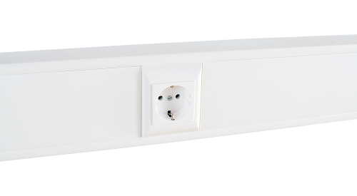 Суппорт с рамкой 1 пост (45х45) на профиль для кабельных каналов 100х50, 105х50(100012S)