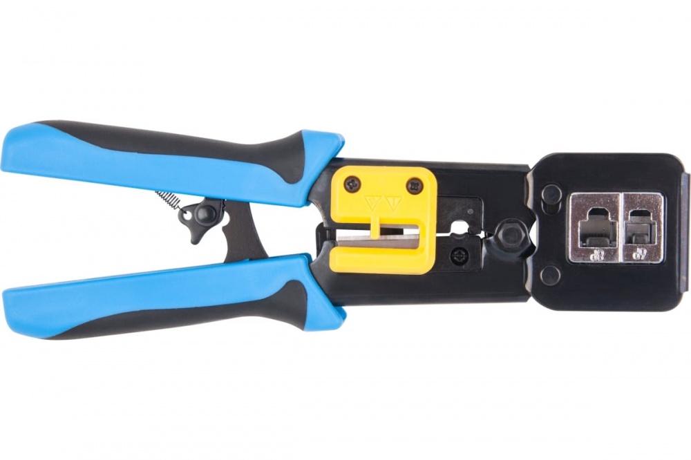 Инструмент обжимной для коннекторов со сквозным отверстием EZNetko plug RJ-45; RJ-11RJ-124
