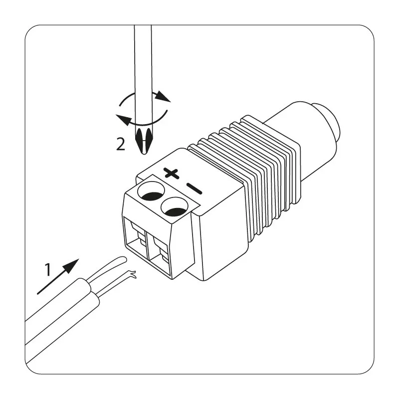 Разъем питания DC гнездо 2,1х5,5 с клеммной колодкой_2