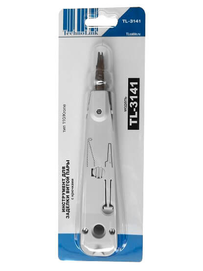 Technolink TL-3141 Инструмент для заделки витой пары, тип 110Krone, с крючками_3