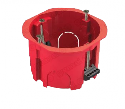 Коробка установочная D68х45мм для полых стен с пластиковыми лапками