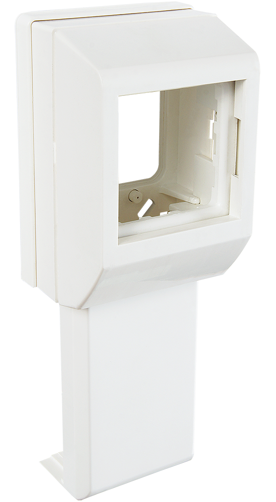 Суппорт с рамкой на 1 пост (45х45) вдоль профиля универсальный (020007S)_1