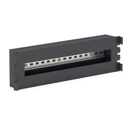 Панель с DIN-рейкой DANNMAN PWD19-3U-RAL9005, 19, 3U, черная