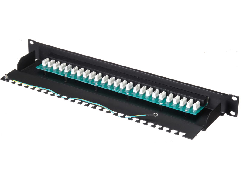 Патч-панель телефонная UTP, 1, 25 портов RJ45, cat.3, 1U, Krone Type, SB_1