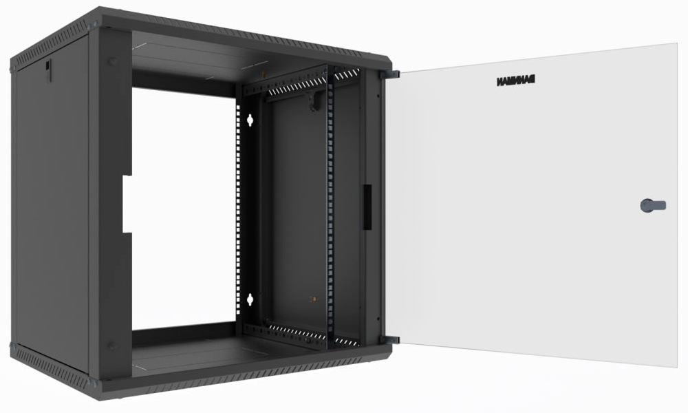 Шкаф настенный DANNMAN WXU-0655-G-RAL9005_2