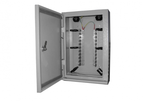 Коробка распределительная без плинтов (до 11 плинтов) металлическая для наружного исп., замок
