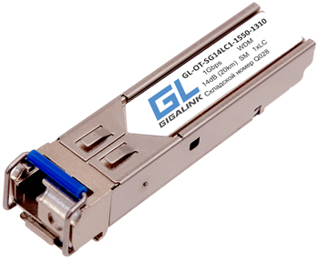 Модуль SFP промышленный GIGALINK GL-OT-SG14LC1-1310-1550-I