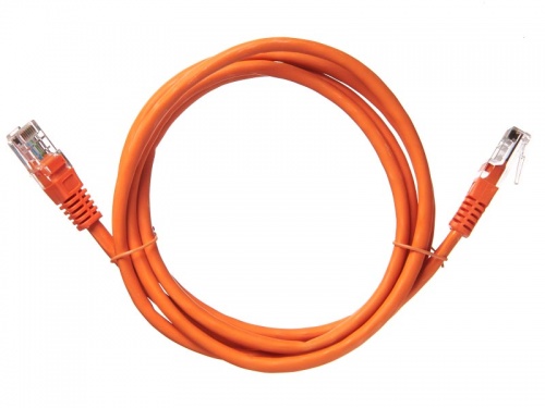 Патч-корд Technolink UTP4 cat 5e, 1,5м, ВС, LSZH, оранжевый, литой коннектор