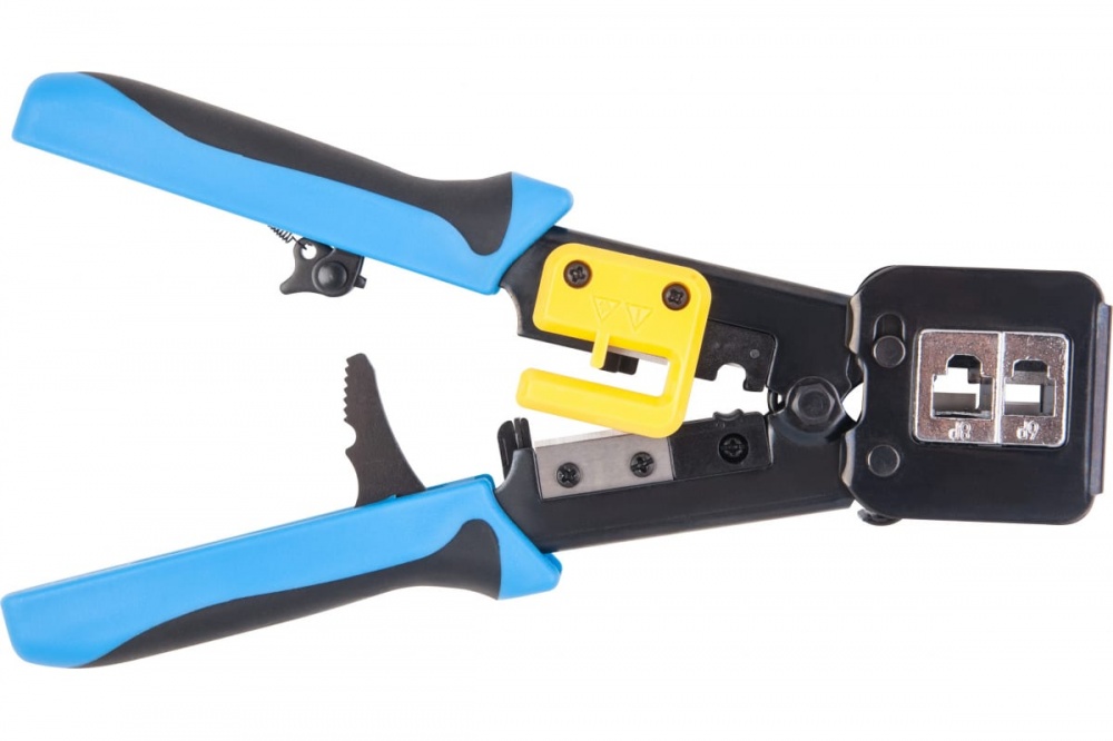 Инструмент обжимной для коннекторов со сквозным отверстием EZNetko plug RJ-45; RJ-11RJ-122