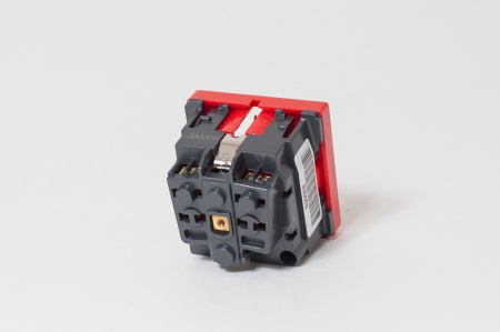 Розетка электрическая 2К+З, красная SPL 200008-2