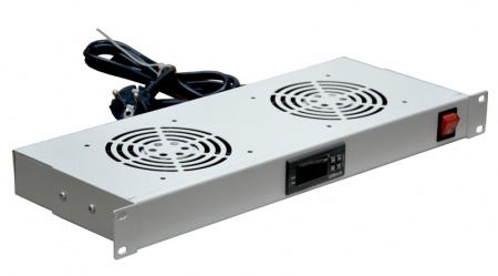 Модуль вентиляторный 19" 2 вентилятора, контроллер-0