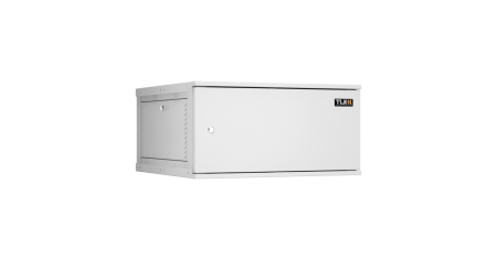 Настенный разборный шкаф Lite 19",6U,металл.дверь,600х303х600мм,2 пары монтажных направл,RAL 7035-0