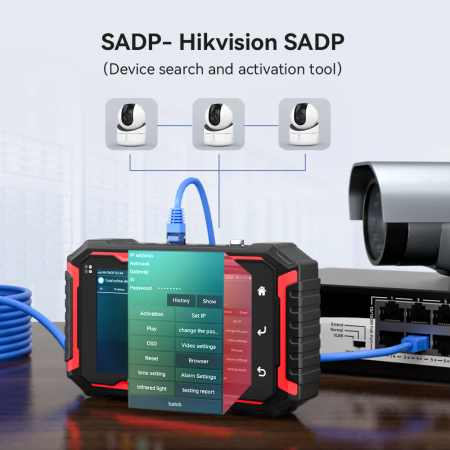 Многофункциональный тестер для видеонаблюдения Noyafa NF-IPC725-5