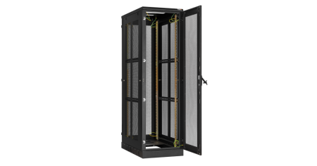 Напольный шкаф Classic 19",24U,перфорированные двери и боковые стенки,600х1280х1000,RAL9005-2