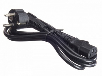 Кабель питания (евровилка - штекер IEC C13) 30,75мм2, 1,8м, черный, NETKO Optima