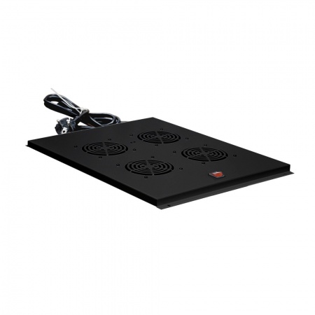 Вентиляторный модуль NTSS ПРЕМИУМ 4 элемента потолочный для напольных шкафов глубиной 800мм, RAL9005-0