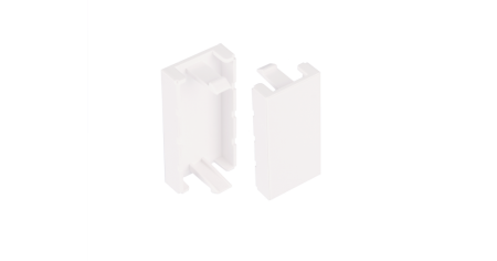 Вставка-заглушка NIKOMAX, ST, французский формат Mosaic, 22,5x45мм, прорези, белая-0