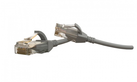 Патч-корд U/UTP, категория 6 (100% Fluke Component Tested), 28AWG, LSZH, 2 м, серый-0