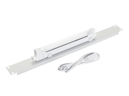 Лампа подсветки в шкаф 19", 1U, 6W, кабель 1,2 метра, серая-0