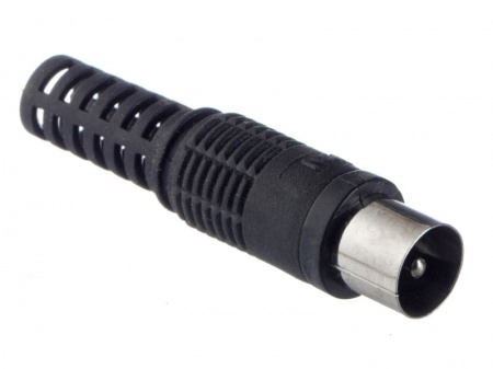 Штекер ТV черный, NETKO Optima-0