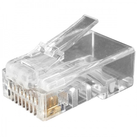 Коннектор RJ-45, Кат.6, для одножильного и многожильного кабеля-0