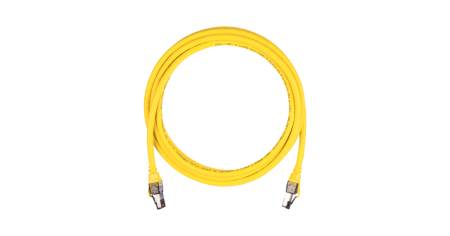 Коммутационный шнур NIKOMAX S/FTP 4 пары, Кат.8, LSZH нг(А)-HFLTx, желтый, 3м-0