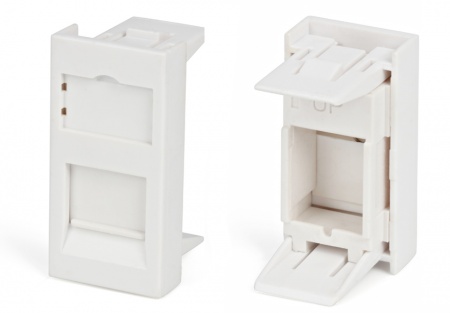 Вставка 45x22,5 (аналог Mosaic) для 1 модуля формата Keystone Jack, со шторкой-0