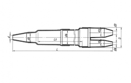 Муфта разветвительная полиэтиленовая 2МРП 2-1