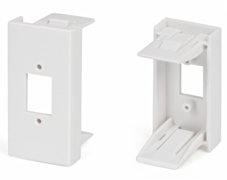 Вставка 45x22,5 (аналог Mosaic) для 1 симплексного SC/DLC адаптера, белая-0