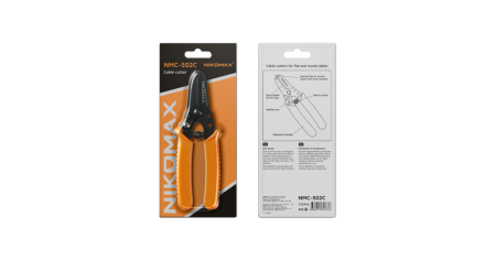 Кусачки электромонтажные NMC-502C для плоских и круглых кабелей-1