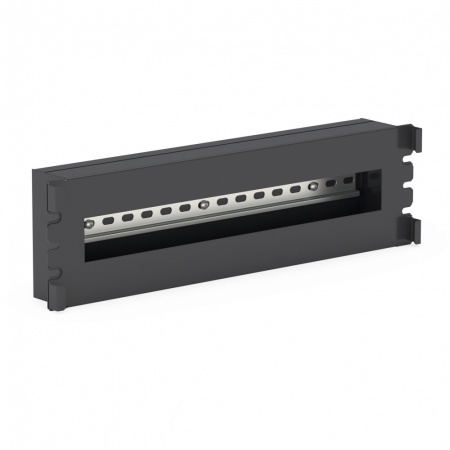 Панель с DIN-рейкой DANNMAN PWD19-3U-RAL9005, 19", 3U, черная-0