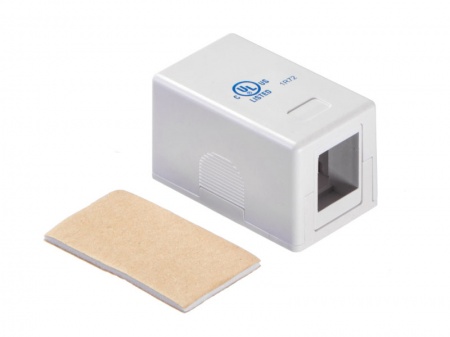 Корпус внешний под розетку / 1 порт / белый-0