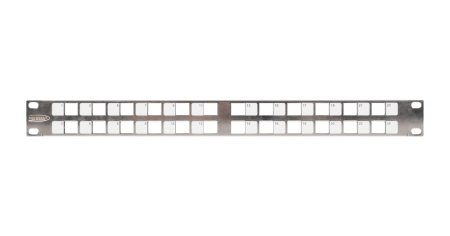 Коммутационная панель NIKOMAX 19", 1U, наборная, 24 угловых модуля Keystone сер. AN, UTP/STP-0