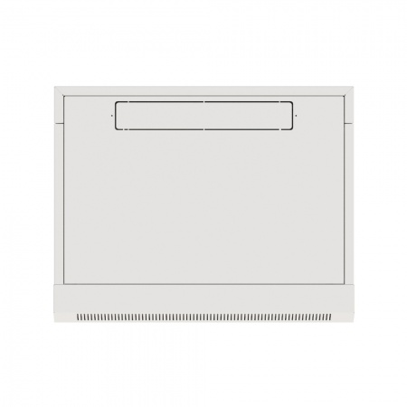 19" настенный шкаф "ПРЕМИУМ" 9U 600х600мм, передняя дверь стекло, задняя дверь металл, RAL 7035-1