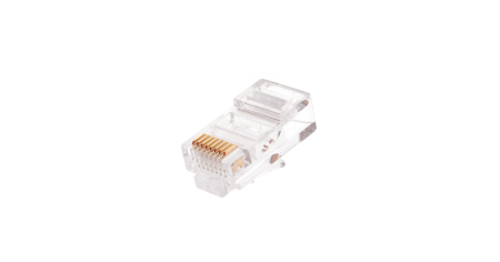 Коннектор RJ45 NIKOMAX Кат.5e, покрытие 6мкд, неэкранированный, круглый ввод-0
