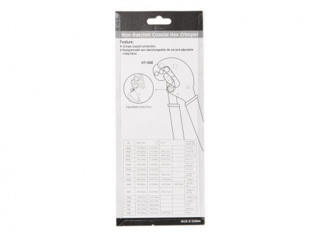 HT-106E Профессиональный инструмент для обжима (кримпер) коаксиального кабеля RG6, 11, 58, 213 Netko-2