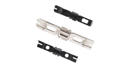 Нож-вставка NIKOMAX для заделки витой пары в кроссы типа 66/88/110, крепление Twist-Lock, черная-0