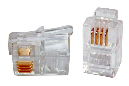 Телефонный разъем RJ-11 (4P4C) для телефонной трубки-0