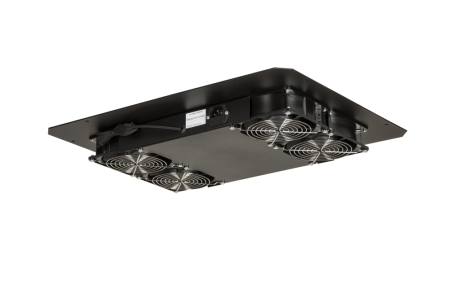 Вентиляторный блок TLK для наcтенн.шк.TFM,4 вент,пластик,фильтр,терморегул.датчик,без шн.пит.RAL9005-1