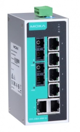 Коммутатор промышленный MOXA EDS-208A-SS-SC-0