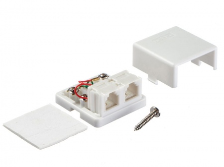 Розетка внешняя RJ-12 (6P2C), 2 порта, мини-1