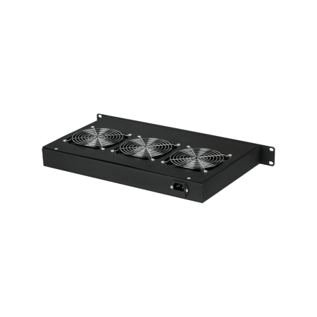 Вентиляторная полка TLK, 19", 1U, 3 вентилятора, Г260мм, без шнура питания, RAL9005-1