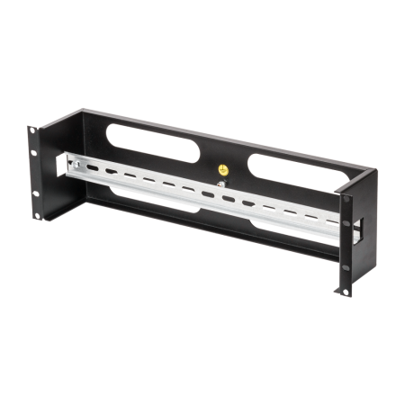 Панель TLK 19" с DIN-рейкой, 3U, Ш481хВ133хГ97мм, RAL 9005-2
