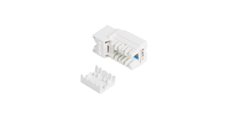 Модуль-вставка NIKOMAX, Кат.6, неэкранированный, со шторкой, белый, FT-TOOL-1